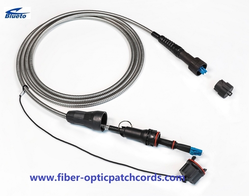 Erricssion and Senko Fiber Cable Armored Fullaxs to ODVA/LC 2core Fiber Optic Patch Cord Fullaxs-ODVA LC Patch Cable