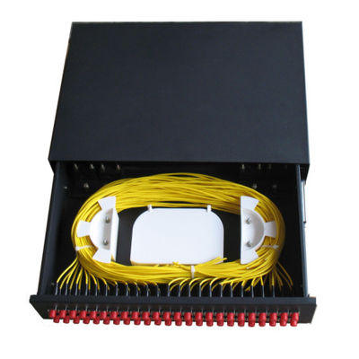 Network Fiber Optic Terminal Box Fiber Optic Patch Panel 48 Port for LAN / WAN