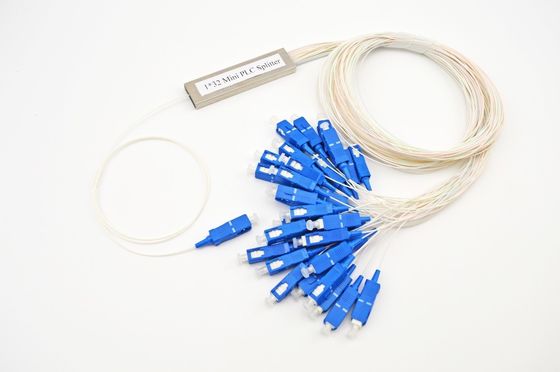 PLC 1*32 Fiber Optic Cable Splitter / Cord Splitter SC UPC Connector SC Coupler