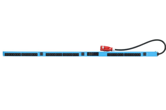 Rack PDU 380V 415V 32A Three Phase 42 Outlets 6 16A Breakers IEC 60309 5G32A Industrial Plug