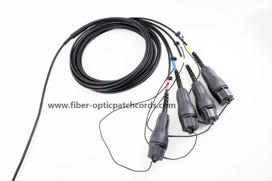 Outdoor UL94-V0 Fiber Optic Patch Cord Fullaxs LC To LC 8Core Single Mode 8fiber Patch Cable