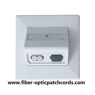 Optical Fiber faceplate for SC Simplex adapter or LC duplex adapter