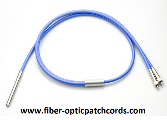 3.0mm Laser Optical IR UV Fiber Patch Cord SMA905 2500nm Wavelength  Y 1×2