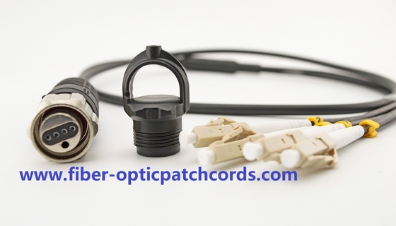 2 Core ODC To LC Fiber Optic Patch Cable IP67 EMI Protected For CATV Links
