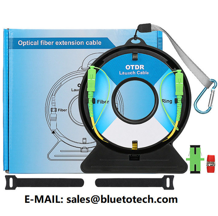 500M Single Mode Fiber Optic OTDR Launch Cable – SC/APC Connector, Low Loss ≤0.5dB/km, Waterproof, With Storage Box