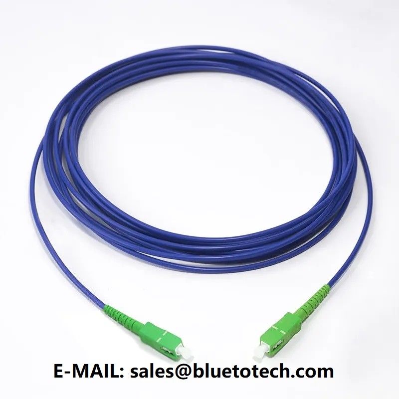 Armored Fiber Optic Patch Cord SC/APC To SC/APC 3mm Fiber Optic Armored ...