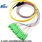 12Fiber Ribbon Fiber Pigtail SC/APC Fiber Optic Pigtail 12colors Ribbon Fan Out Kit 0.9mm