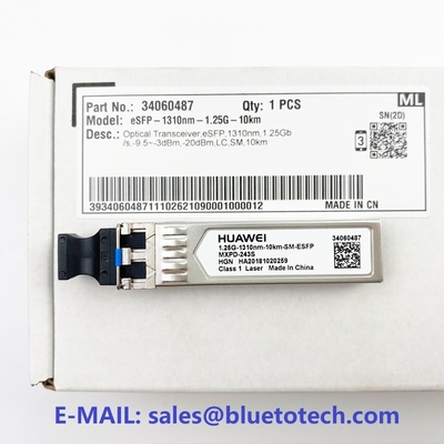 HUAWEI 1.25G 1310nm 10km SM ESFP MXPD-243S 34060487 ESFP 1310nm 1.25G 10km LC Optical Transceiver