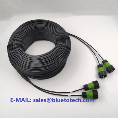 CNLINKO YM24 LC Connector 5G Base Station BBU RRU CPRI Optical Fiber Cable IP67 Waterproof