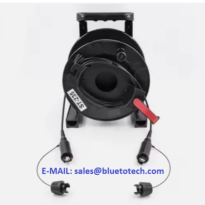 2/4/6 Core XBEAM Expand Beam Optical Fiber Patch Cable Armored Field Fiber Optic Patch Cord With Cable Drum