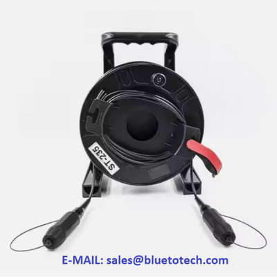 2/4/6 Core XBEAM Expand Beam Optical Fiber Patch Cable Armored Field Fiber Optic Patch Cord With Cable Drum