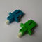 Plastic SC To LC Adapter Simplex Single Model / Multi Model With Green / Blue Color