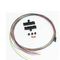 12 / 6 Fibers Ribbon Fan Out Kit 52'' Tubing Hytrel Cable 900μM 0.9mm