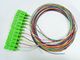Single Model Pigtail Fiber Optic Cable 0.9mm Tight Buffer SC APC 12 Colors