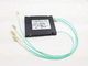 Aqua Color Fiber Optic Splitter / Coupler 1*3 FBT LC UPC OM3 MM ABS Box