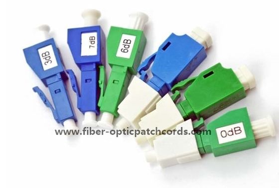 LC/APC Fiber Optic Attenuator Plastic Housing For Testing Equipment Female To Male LC Attenuatr