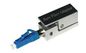 LC Bare Optical Cable Adapter , Fiber Optic Connector Adapters Blue Color