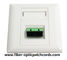 FTTH wall mount box fiber faceplate for SC duplex adapter