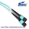 Aqua Color Fiber Optic Patch Cord MPO MTP OM3 24Core Multimode Fiber Jumpers