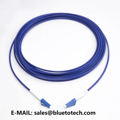 2mm 3mm Armored Fiber Optic Patch Cord LC To LC Fiber Optic Armored Patch Cable Single Mode Simplex