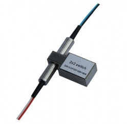 Mechanical Fiber Optic Network Switch 2X2 Single Mode With High Channel Isolation